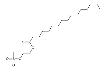 2-methylsulfonyloxyethyl hexadecanoate结构式