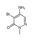 5-氨基-4-溴-2-甲基-2H-吡嗪-3-酮结构式