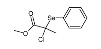methyl 2-chloro-2-(phenylselanyl)propanoate结构式