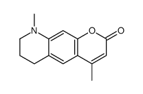 4,9-dimethyl-7,8-dihydro-6H-pyrano[3,2-g]quinolin-2-one结构式