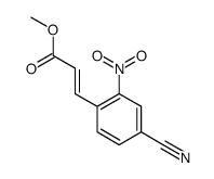 methyl 3-(4-cyano-2-nitrophenyl)prop-2-enoate结构式