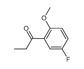 1-(5-fluoro-2-methoxy-phenyl)-propan-1-one结构式