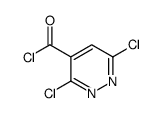 3,6-dichloropyridazine-4-carbonyl chloride结构式