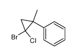 (2-bromo-2-chloro-1-methylcyclopropyl)benzene结构式