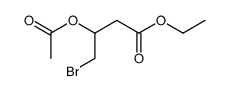 Ethyl-3-acetoxy-4-bromo-butanoat结构式