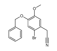 2-(2-bromo-5-methoxy-4-phenylmethoxyphenyl)acetonitrile结构式