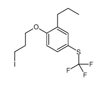 1-(3-iodopropoxy)-2-propyl-4-(trifluoromethylsulfanyl)benzene结构式