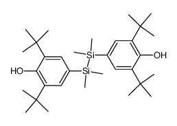 4,4'-(1,1,2,2-tetramethyldisilane-1,2-diyl)bis(2,6-di-tert-butylphenol)结构式