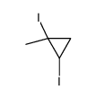 1,2-diiodo-1-methylcyclopropane结构式