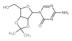 4-amino-1-[4-(hydroxymethyl)-7,7-dimethyl-3,6,8-trioxabicyclo[3.3.0]oct-2-yl]-1,3,5-triazin-2-one结构式