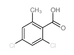 2,4-二氯-6-甲基苯甲酸结构式
