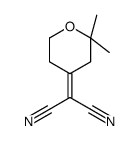2-(2,2-dimethyloxan-4-ylidene)propanedinitrile结构式