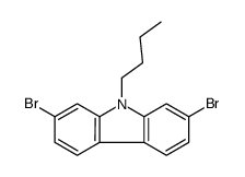 2,7-dibromo-9-butylcarbazole结构式