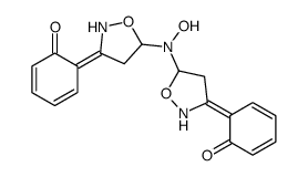 2,2'-[Hydroxyiminobis(4,5-dihydroisoxazole-5,3-diyl)]bisphenol结构式