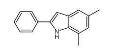 5,7-dimethyl-2-phenyl-1H-indole结构式