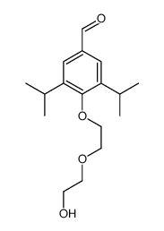 4-[2-(2-hydroxyethoxy)ethoxy]-3,5-di(propan-2-yl)benzaldehyde结构式