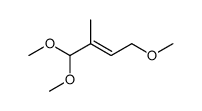 (E/Z)-4-Methoxy-2-methyl-2-butenal-dimethylacetal结构式