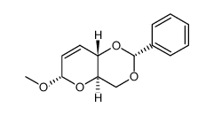(2R,4aR,6S,8aS)-(+)-6-methoxy-2-phenyl-4,4a,6,8a-tetrahydropyrano[3,2-d][1,3]dioxine结构式