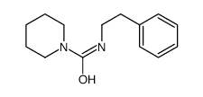 N-(2-phenylethyl)piperidine-1-carboxamide结构式