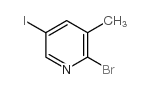 2-溴-5-碘-3-甲基吡啶结构式