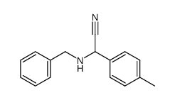 N-benzyl amino-(4-methylphenyl)acetonitrile结构式