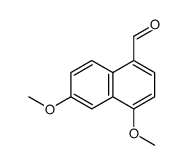 4,6-dimethoxynaphthalene-1-carbaldehyde结构式