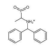 1-(benzhydrylamino)ethyl-hydroxy-oxophosphanium结构式