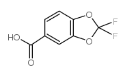 2,2-二氟-1,3-苯并二噁茂-5-羧酸结构式