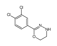 2-(3,4-dichlorophenyl)-5,6-dihydro-4H-1,3,4-oxadiazine结构式