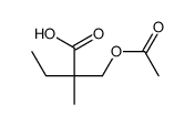 2-(acetyloxymethyl)-2-methylbutanoic acid结构式
