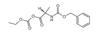 N-Carbobenzoxy-L-alanin-kohlensaeureaethylesteranhydrid结构式