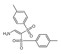2,2-bis-(4-methylphenyl)sulfonylethenamine结构式