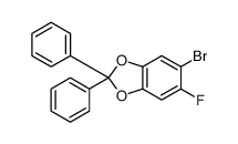 5-bromo-6-fluoro-2,2-diphenyl-1,3-benzodioxole结构式