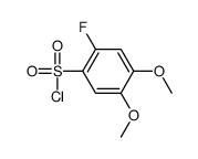 2-Fluoro-4,5-dimethoxybenzenesulfonyl chloride结构式