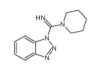 (1H-benzo[d][1,2,3]triazol-1-yl)(piperidin-1-yl)methanimine结构式