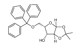 2,5-脱水-1,3-邻异亚丙基-6-邻三苯甲游基梨醇烟酯结构式