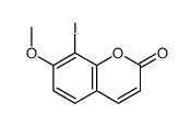 8-iodo-7-methoxychromen-2-one结构式