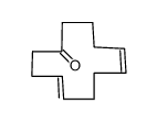 trans,cis-4,8-cyclododecadien-1-one结构式