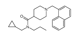 N-(cyclopropylmethyl)-1-(naphthalen-1-ylmethyl)-N-propylpiperidine-4-carboxamide结构式