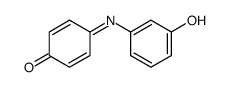 4-(3-hydroxyphenyl)iminocyclohexa-2,5-dien-1-one结构式