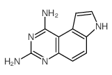 7H-pyrrolo[3,2-f]quinazoline-1,3-diamine结构式