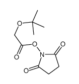 (2,5-dioxopyrrolidin-1-yl) 2-[(2-methylpropan-2-yl)oxy]acetate结构式