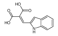 2-(1H-indol-2-ylmethylidene)propanedioic acid结构式