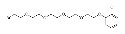2-((14-bromo-3,6,9,12-tetraoxatetradecyl)oxy)phenolate结构式