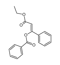 &beta;-benzoyloxy-cinnamic acid ethyl ester结构式