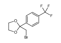 2-(bromomethyl)-2-[4-(trifluoromethyl)phenyl]-1,3-dioxolane结构式