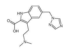 3-(2-dimethylaminoethyl)-5-[1,2,4]triazol-1-ylmethyl-1H-indol-2-carboxylic acid结构式