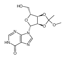 O2',O3'-(1-methoxy-ethane-1,1-diyl)-inosine结构式