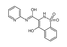 4-hydroxy-1,1-dioxo-N-pyridin-2-yl-2H-1λ6,2-benzothiazine-3-carboxamide结构式
