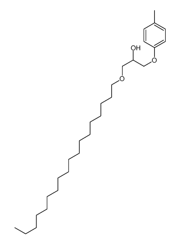 1-(4-methylphenoxy)-3-octadecoxypropan-2-ol结构式
